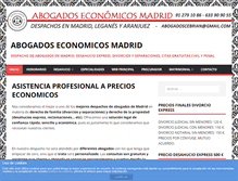 Tablet Screenshot of abogadoseconomicosmadrid.com